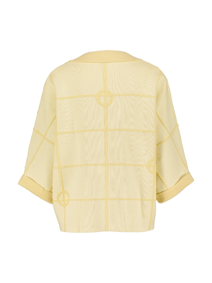 Gele openvallende cardigan Waldo Furore
