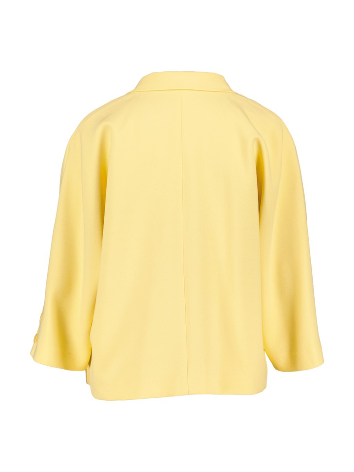 Gele oversized korte geklede blazer Circo Furore 