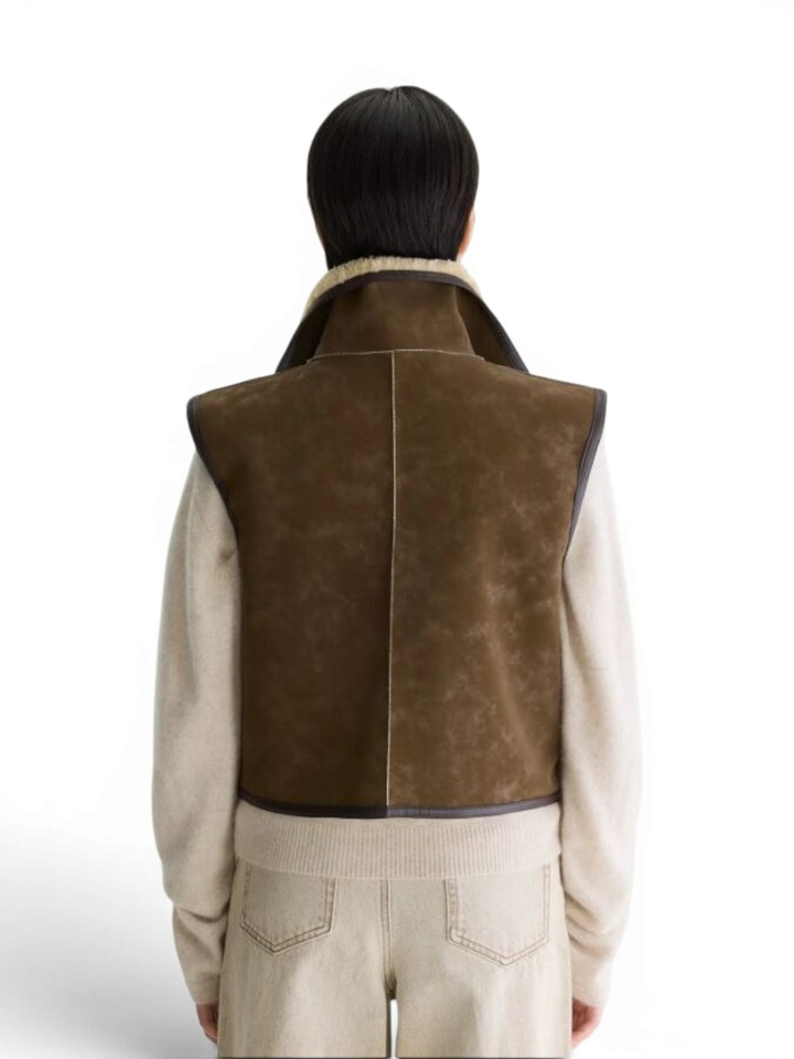 Bruine omkeerbare bodywarmer Jonson Bellerose 