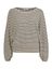 Wit/donkerblauwe t-shirt met lange mouwen Gerhi Bellerose 