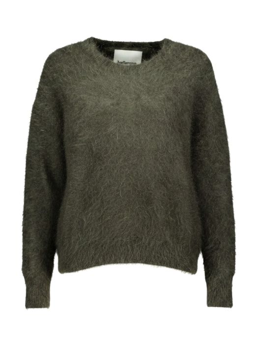 Groene wollen pull met ronde hals Datu Bellerose