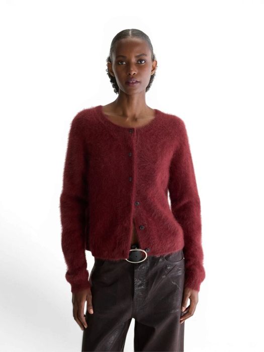 Bordeaux cardigan van angoramix Datair Bellerose