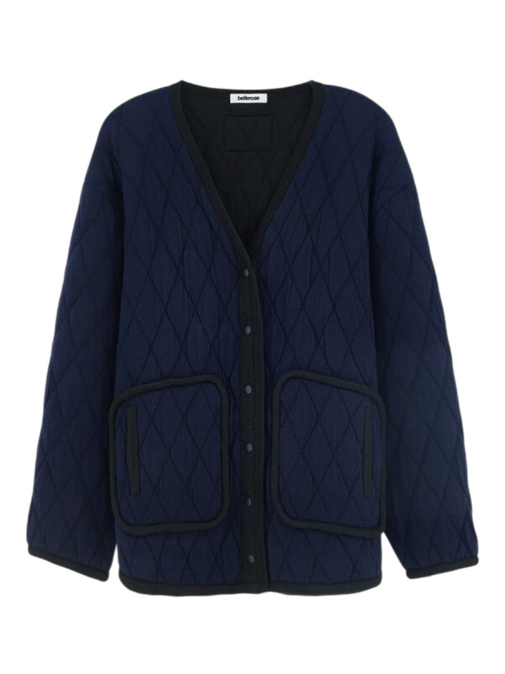 Marineblauw cardigan met een V-hals Aiga Bellerose 