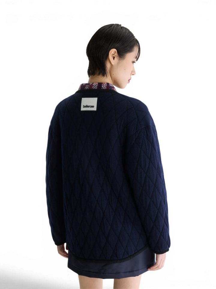 Marineblauw cardigan met een V-hals Aiga Bellerose 