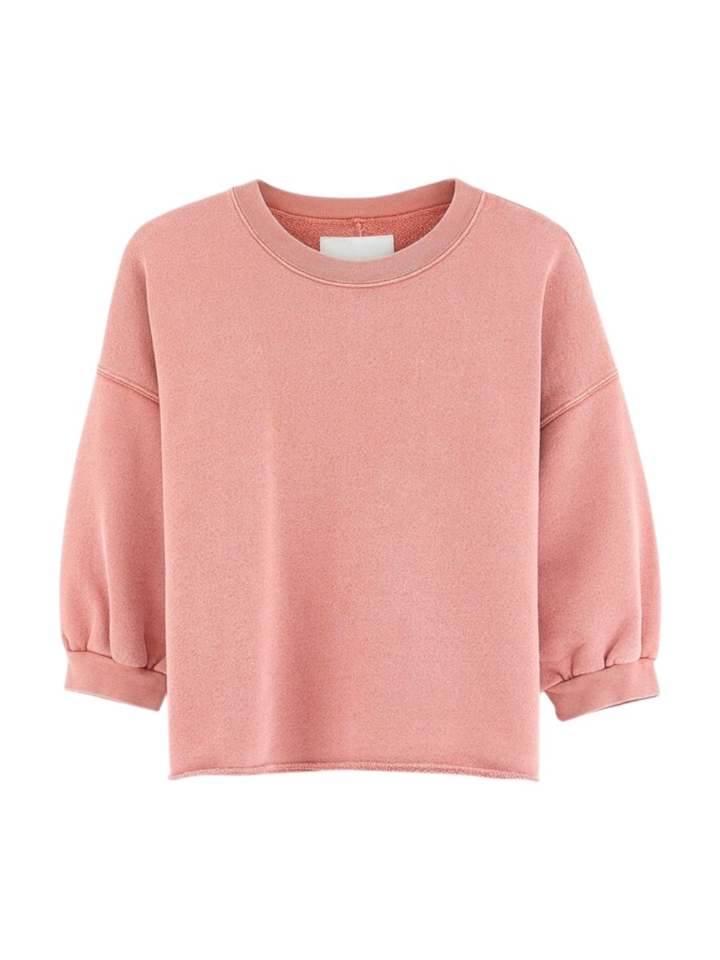 Etruskisch rood sweatshirt met ronde hals Vickske Bellerose 