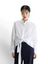 Witte bloes met knoop detail Candice Bellerose 