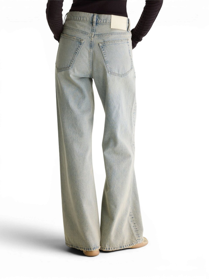 Blauwe flare jeans met low waist Kansas Bellerose