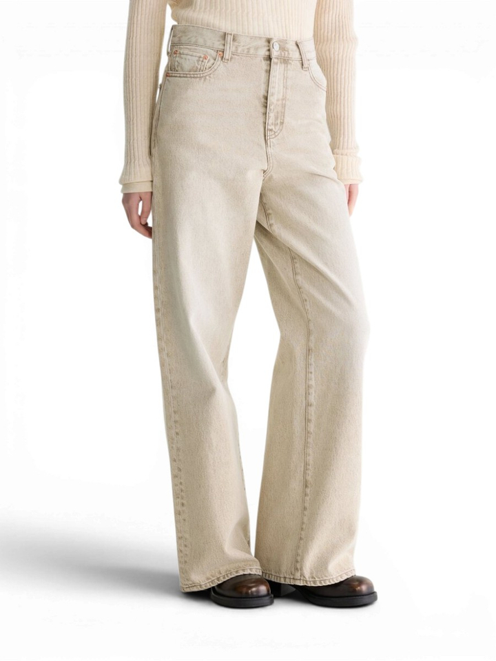Beige relaxed & loose jeans Parthe Bellerose