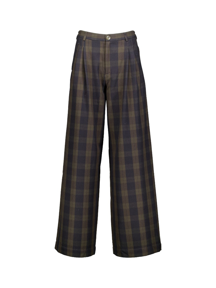 Bruine geruite broek Volkert Bellerose