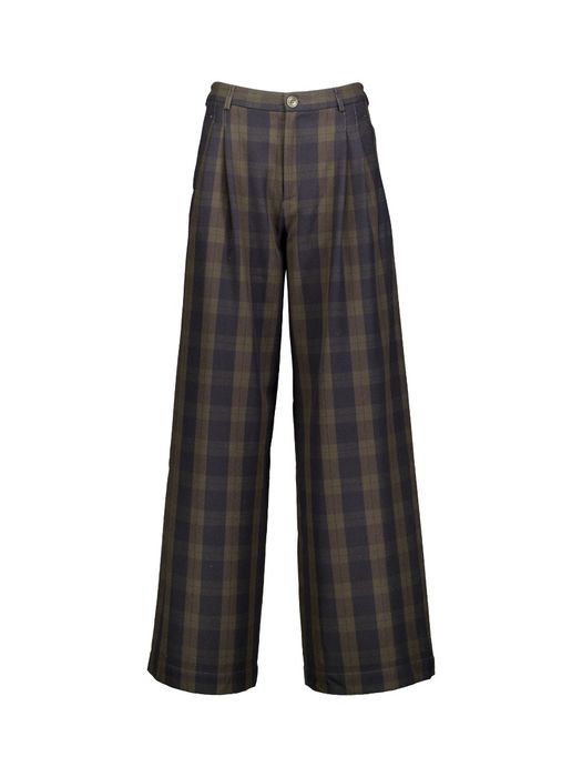 Bruine geruite broek Volkert Bellerose