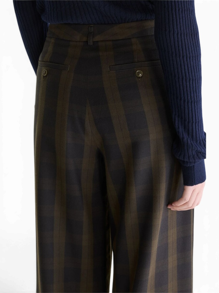 Bruine geruite broek Volkert Bellerose 