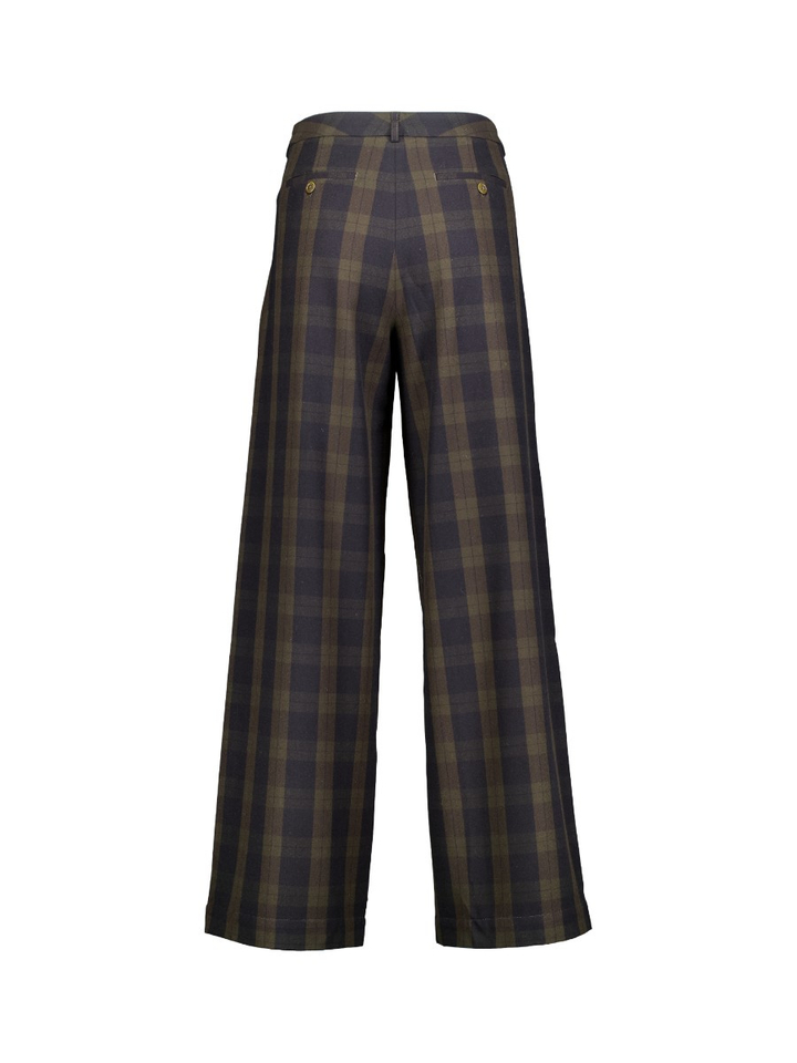 Bruine geruite broek Volkert Bellerose