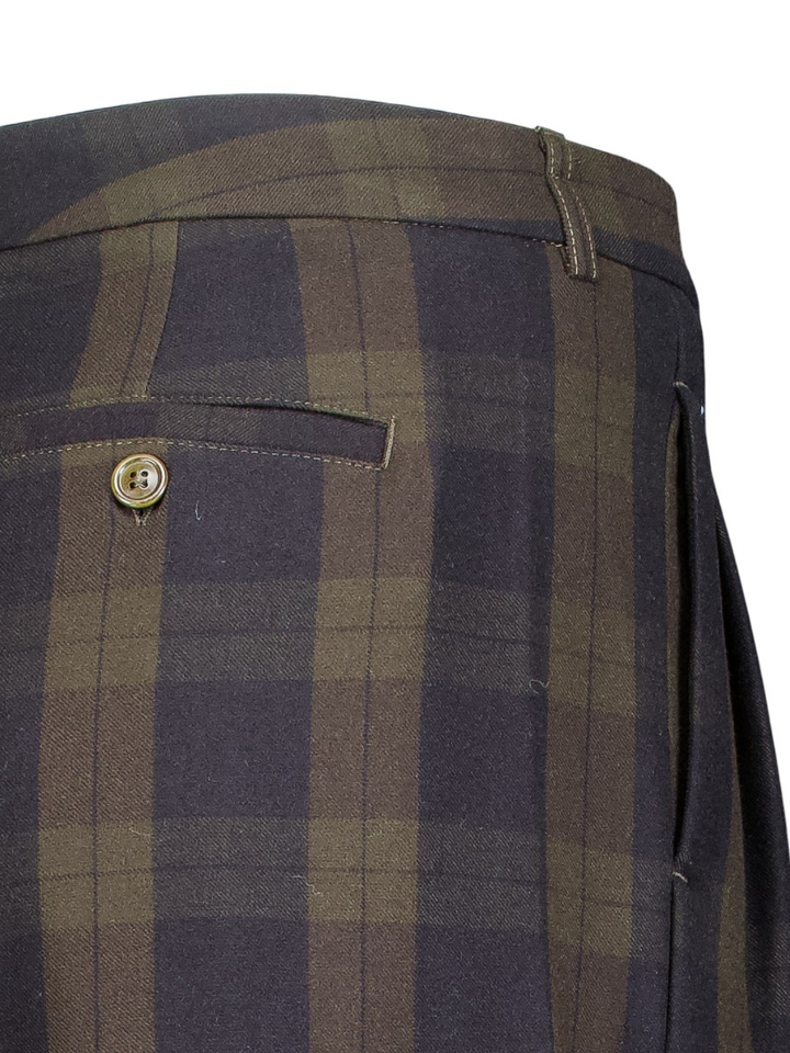 Bruine geruite broek Volkert Bellerose