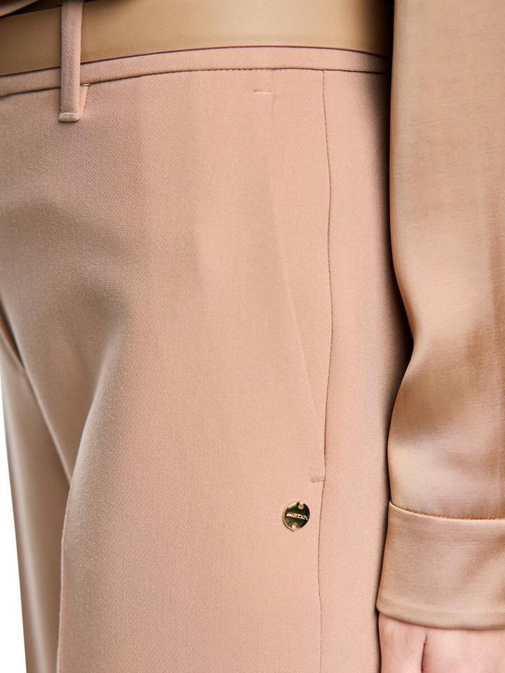 Cognac kleurige klassieke broek Marccain