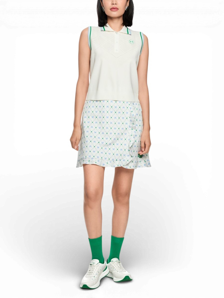 Beige polo met korte mouw Marccain Sport