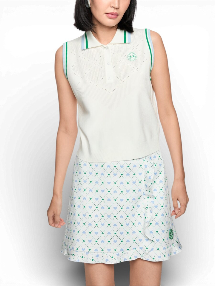 Beige polo met korte mouw Marccain Sport