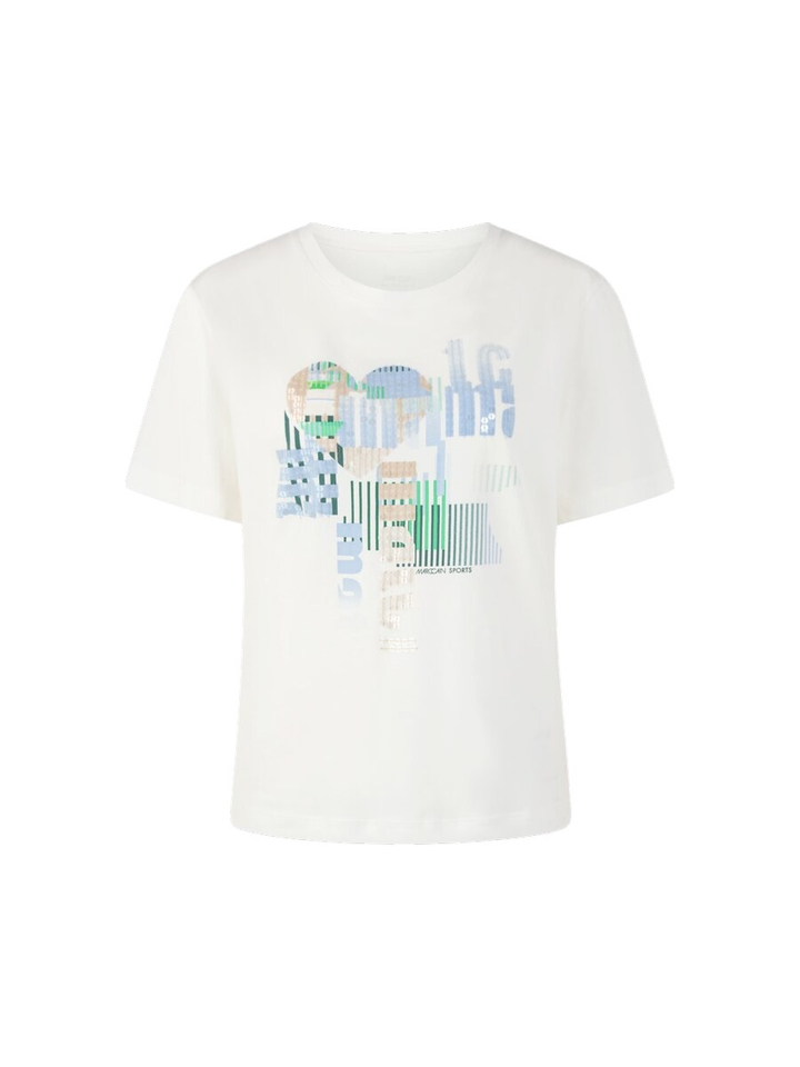 Beige t-shirt met print Marccain Sport