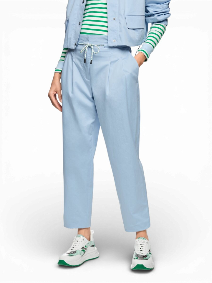 Blauwe broek met hoge taille Marccain Sport