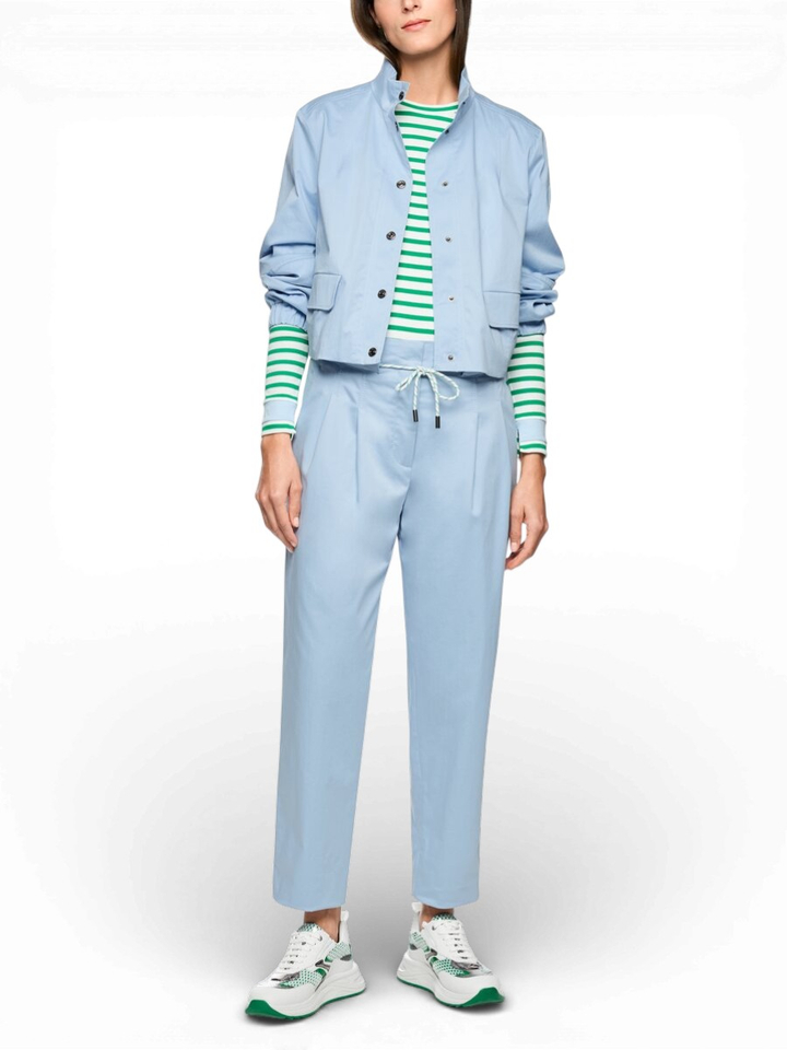 Blauwe broek met hoge taille Marccain Sport