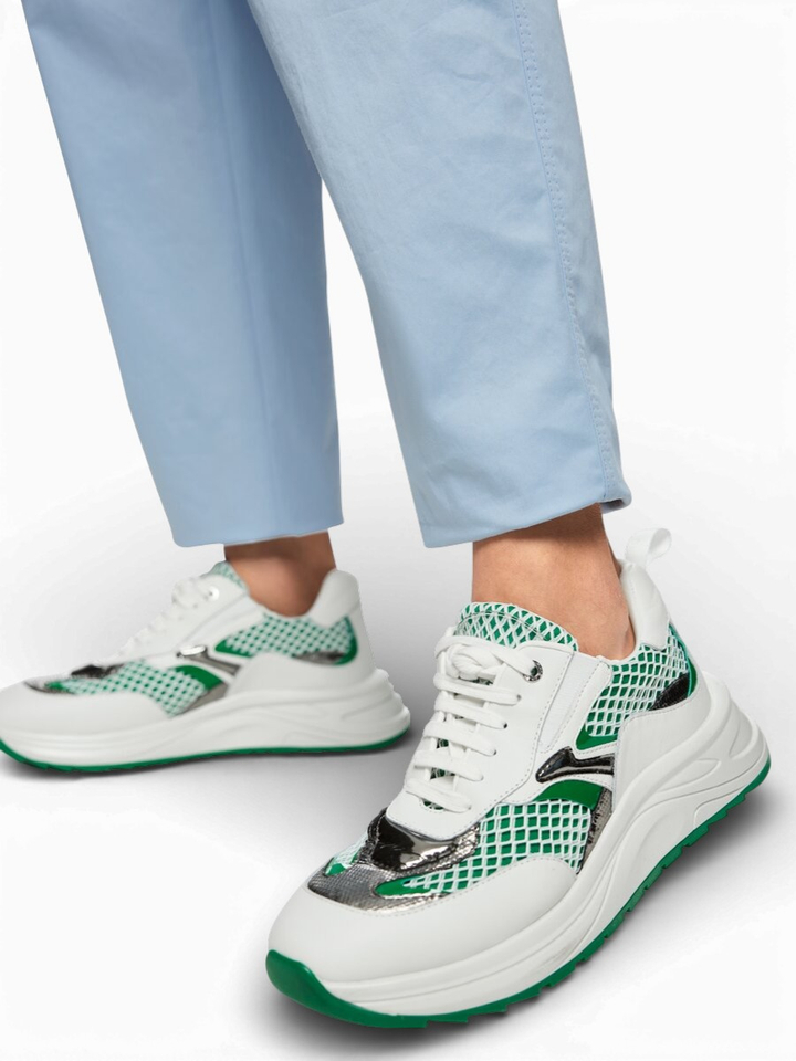 Blauwe broek met hoge taille Marccain Sport