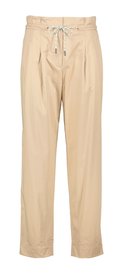 Beige broek met hoge taille Marccain Sport 