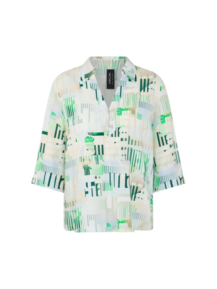 Multi-color blouse met V-hals Marccain Sport