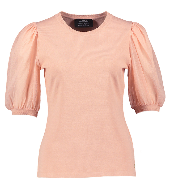 Roze t-shirt met pofmouw Marccain