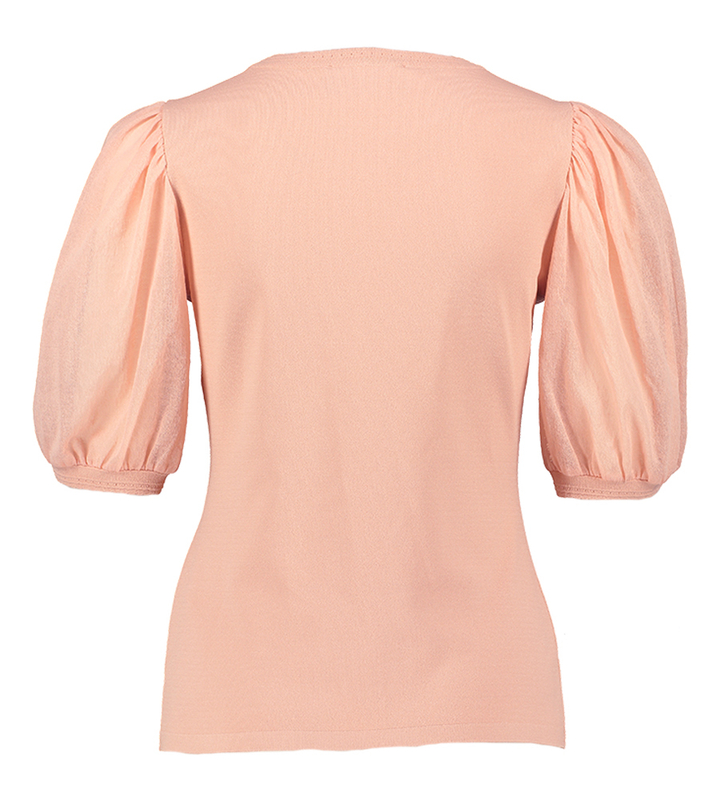 Roze t-shirt met pofmouw Marccain