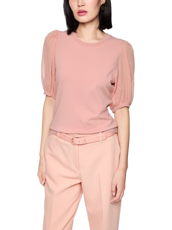 Roze t-shirt met pofmouw Marccain