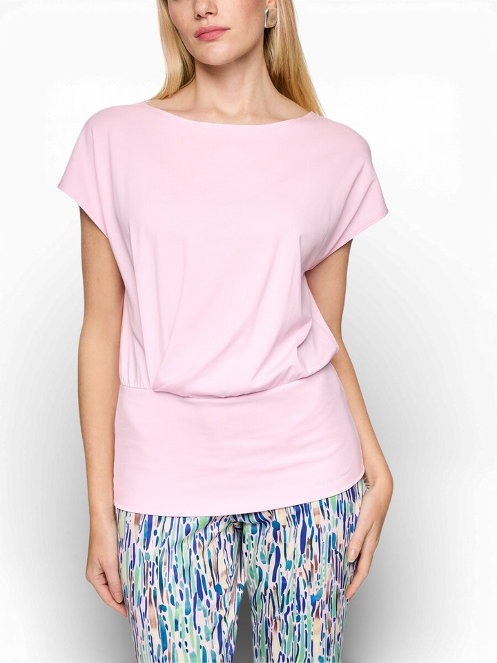 Roze t-shirt met strop detail Marccain
