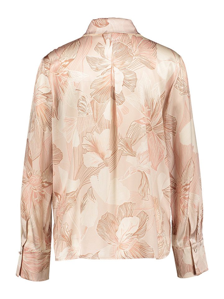 Beige bloes met bloemenprint  Marccain