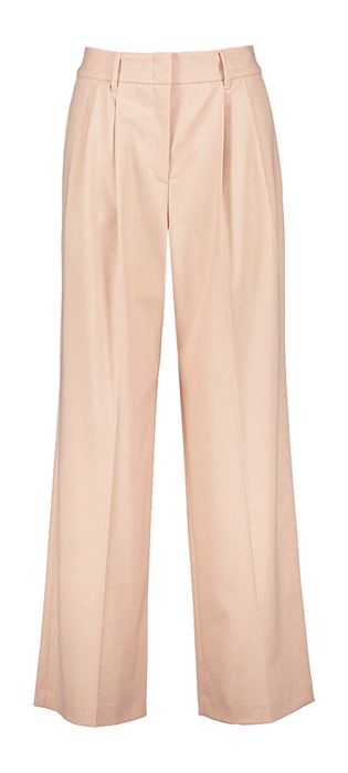 Roze klassieke broek met glittermotief Marccain