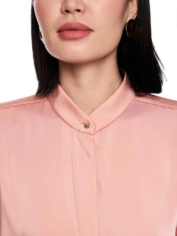 Roze glanzende bloes Marccain