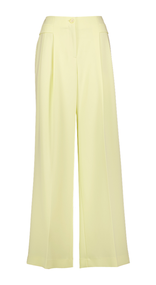 Lichtgele Loose fit broek Marccain