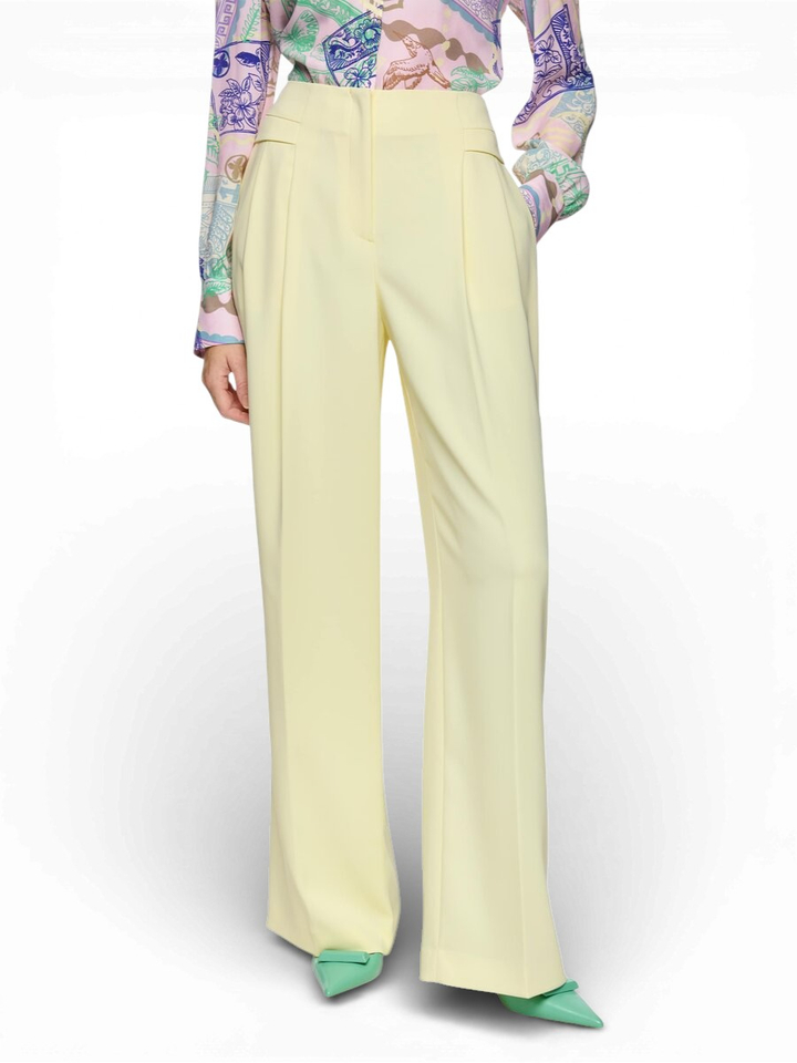 Lichtgele Loose fit broek Marccain