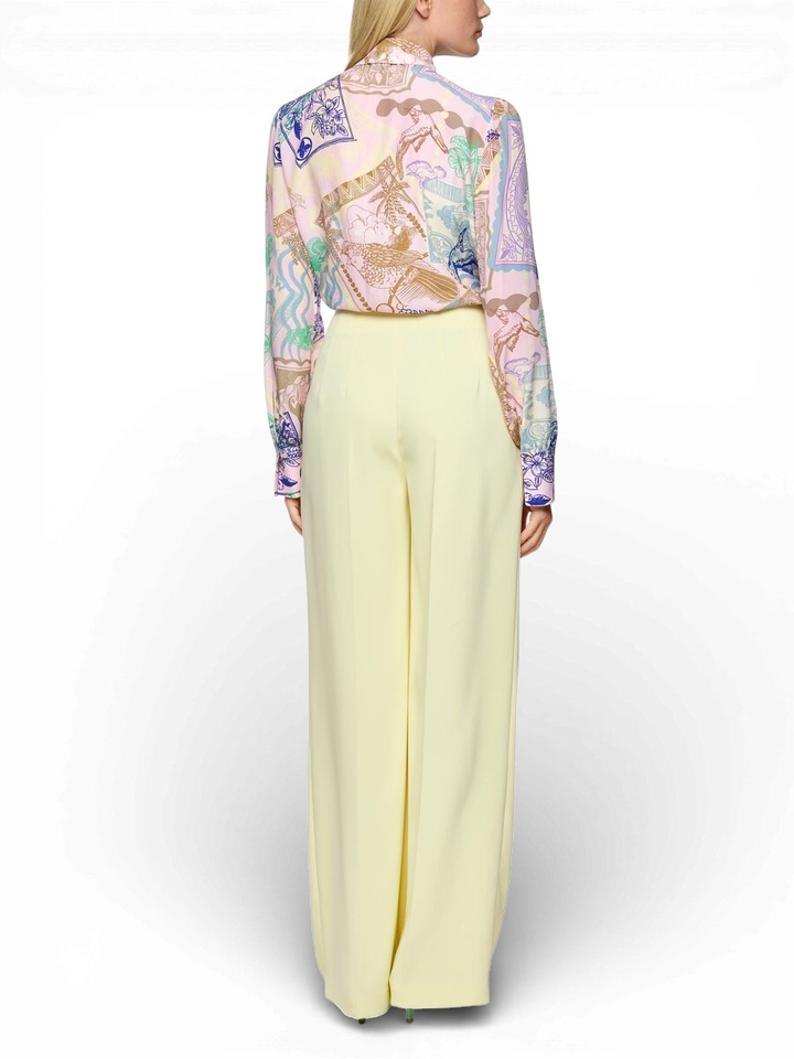 Lichtgele Loose fit broek Marccain