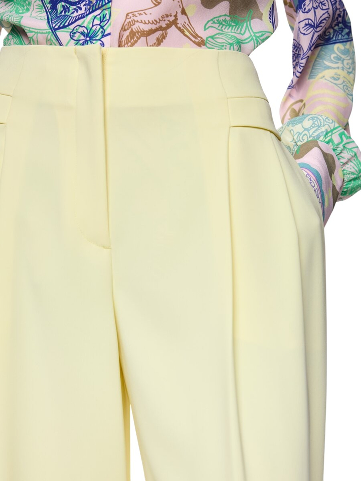 Lichtgele Loose fit broek Marccain