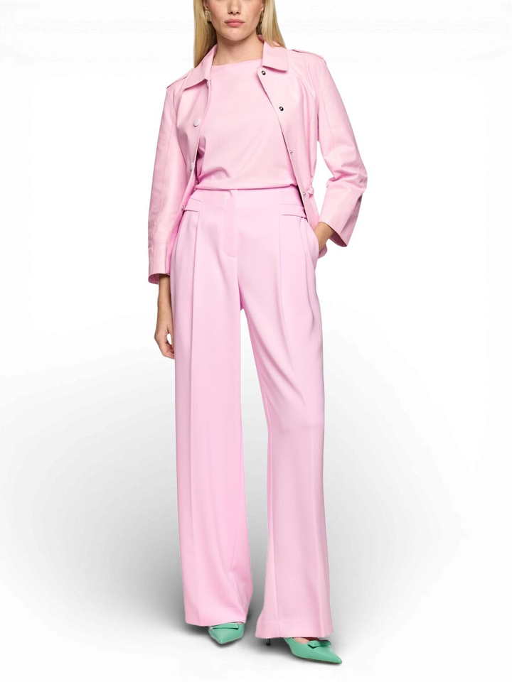 Roze loose fit broek Marccain