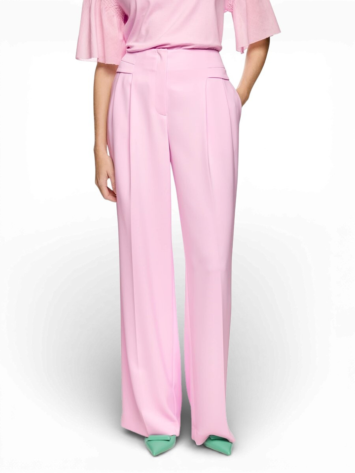 Roze loose fit broek Marccain