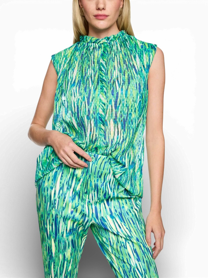 Groene top met print Marccain