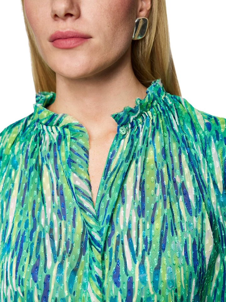 Groene top met print Marccain