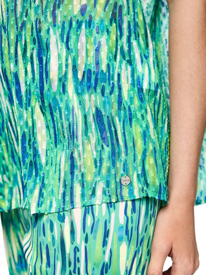 Groene top met print Marccain