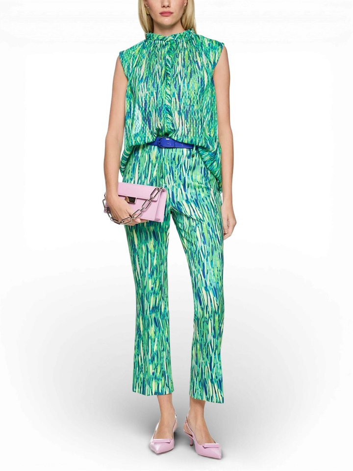 Groene top met print Marccain