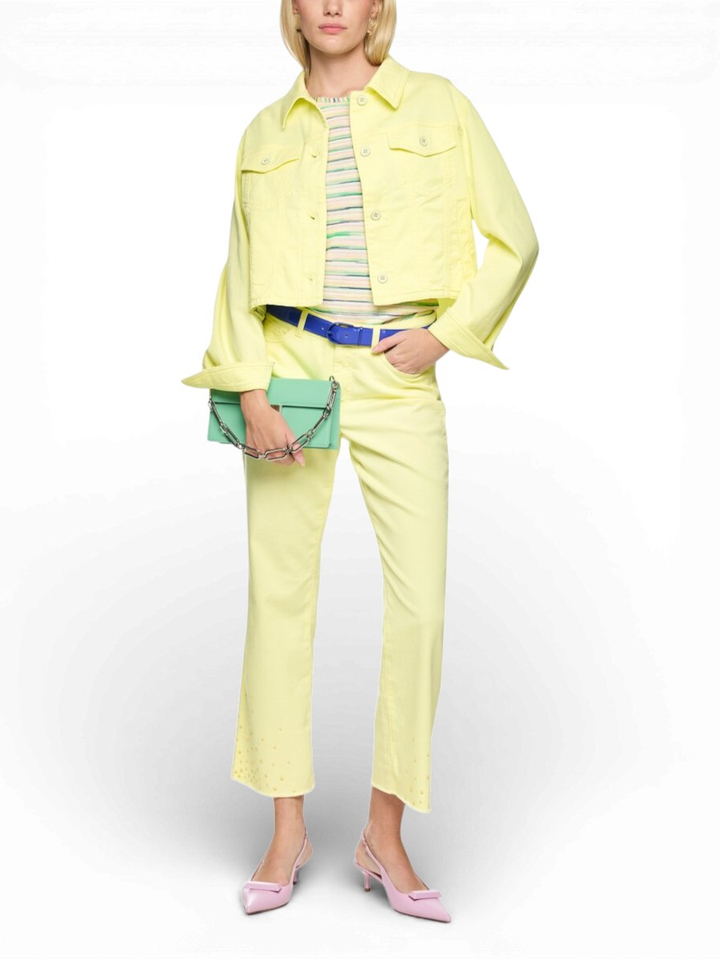 Gele korte jeans jas Marc Cain