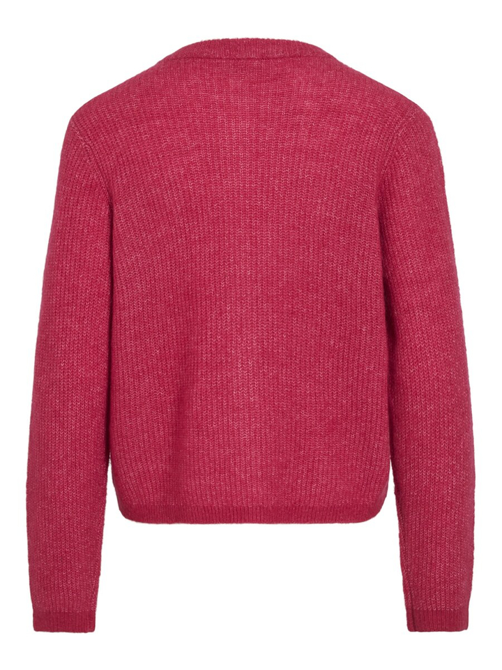Roze melange kleurige cardigan Vilory Vila 