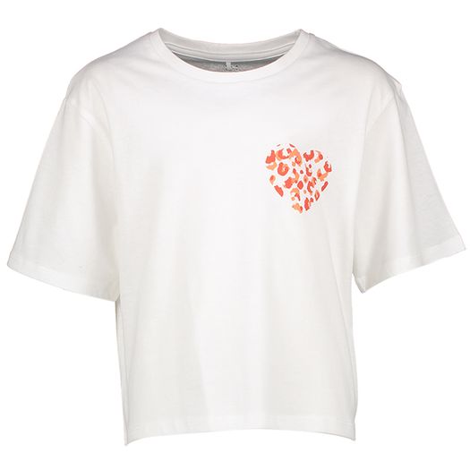 Witte casual T-shirt met opdruk Name It