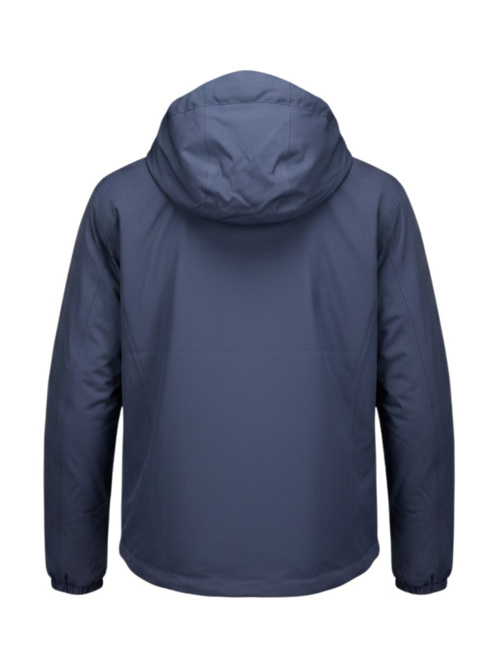 Roze/blauw omkeerbare jas met capuchon K-way