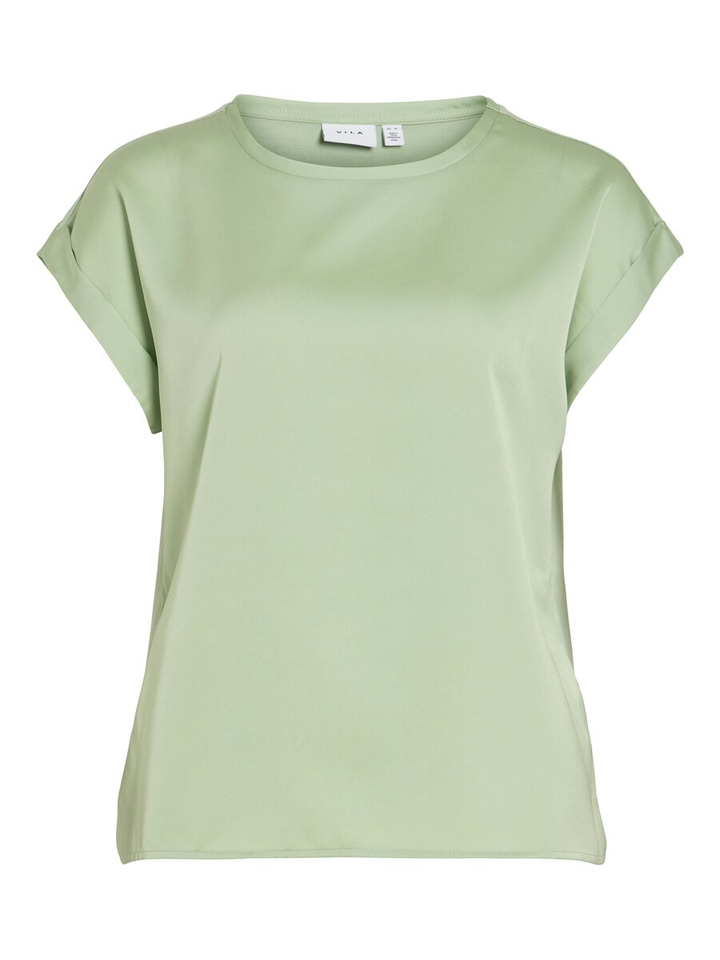 Groen t-shirt met ronde hals Vielette Vila