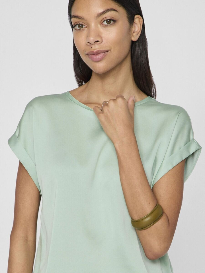 Groen t-shirt met ronde hals Vielette Vila