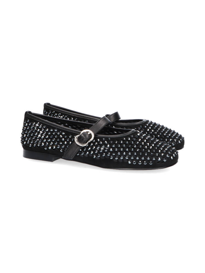 Zwarte ballerina's met studs Morocco Renatta 
